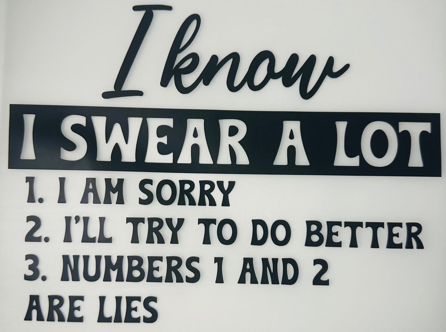 I know......