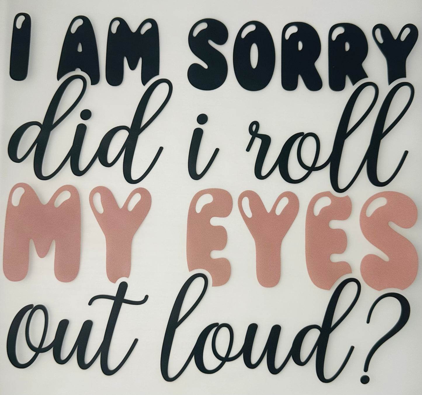 Im sorry