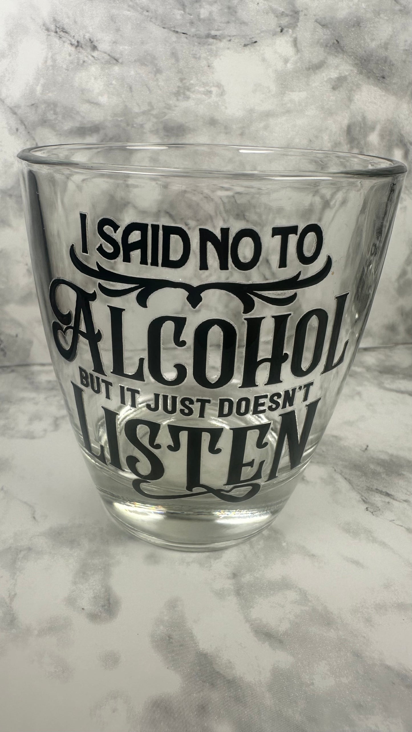 I said NO to alcohol